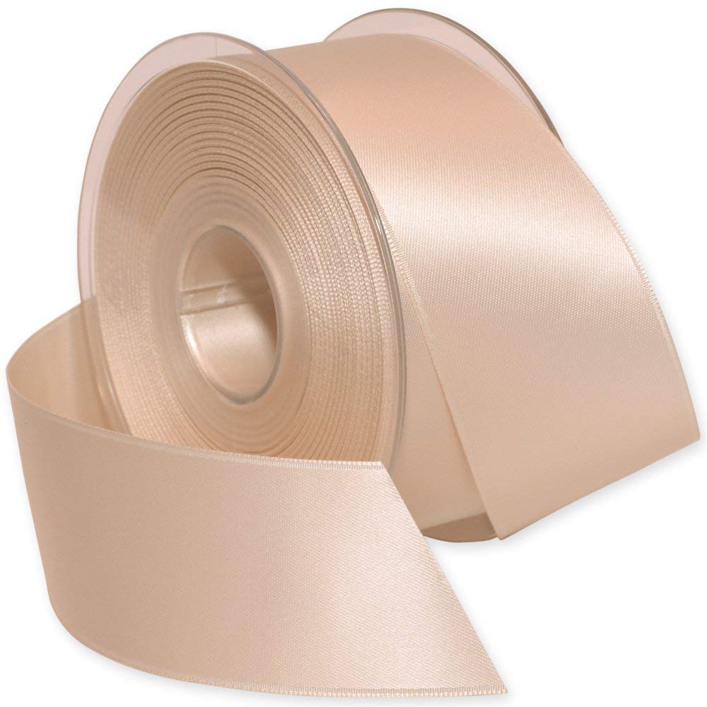 Ruban satiné Morex Ribbon rose de 3,8 cm pour emballage de coffrets cosmétiques