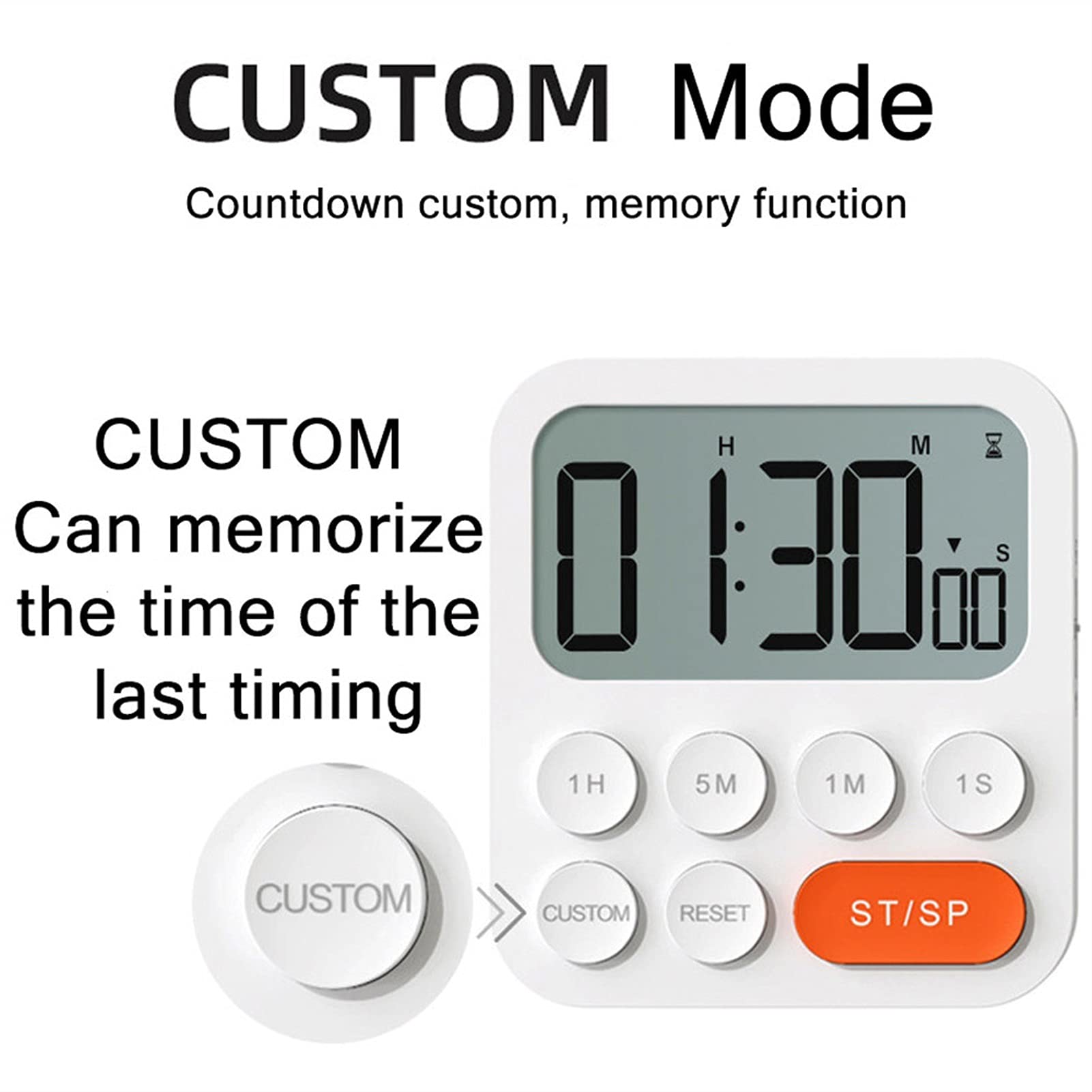 Timer Kuchenny Magnetyczny cyfrowy timer kuchenny Elektroniczny odliczanie zegarowy budzik Gotowanie prysznicowe Stopwatch Timer mechaniczny Minutniki Kuchenne