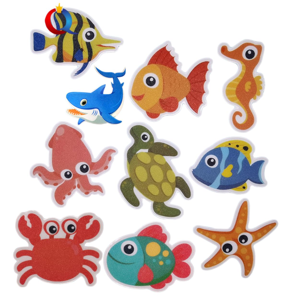 Anneome 30piezas Pegatinas Antideslizantes De Baño para Animales Marinos Impermeables y Removibles Decoración Divertida para Bañeras Duchas y Superficies Lisas