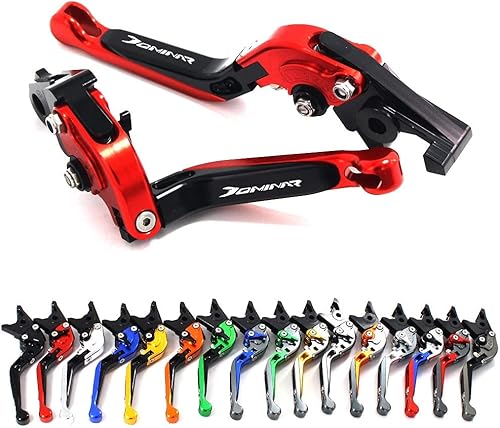 Miniatura 2 de KKAIRA Palancas de embrague de freno para motocicleta Bajajaj Dominar 400 2017-2018 CNC plegable de aluminio extensible palanca de embrague de freno