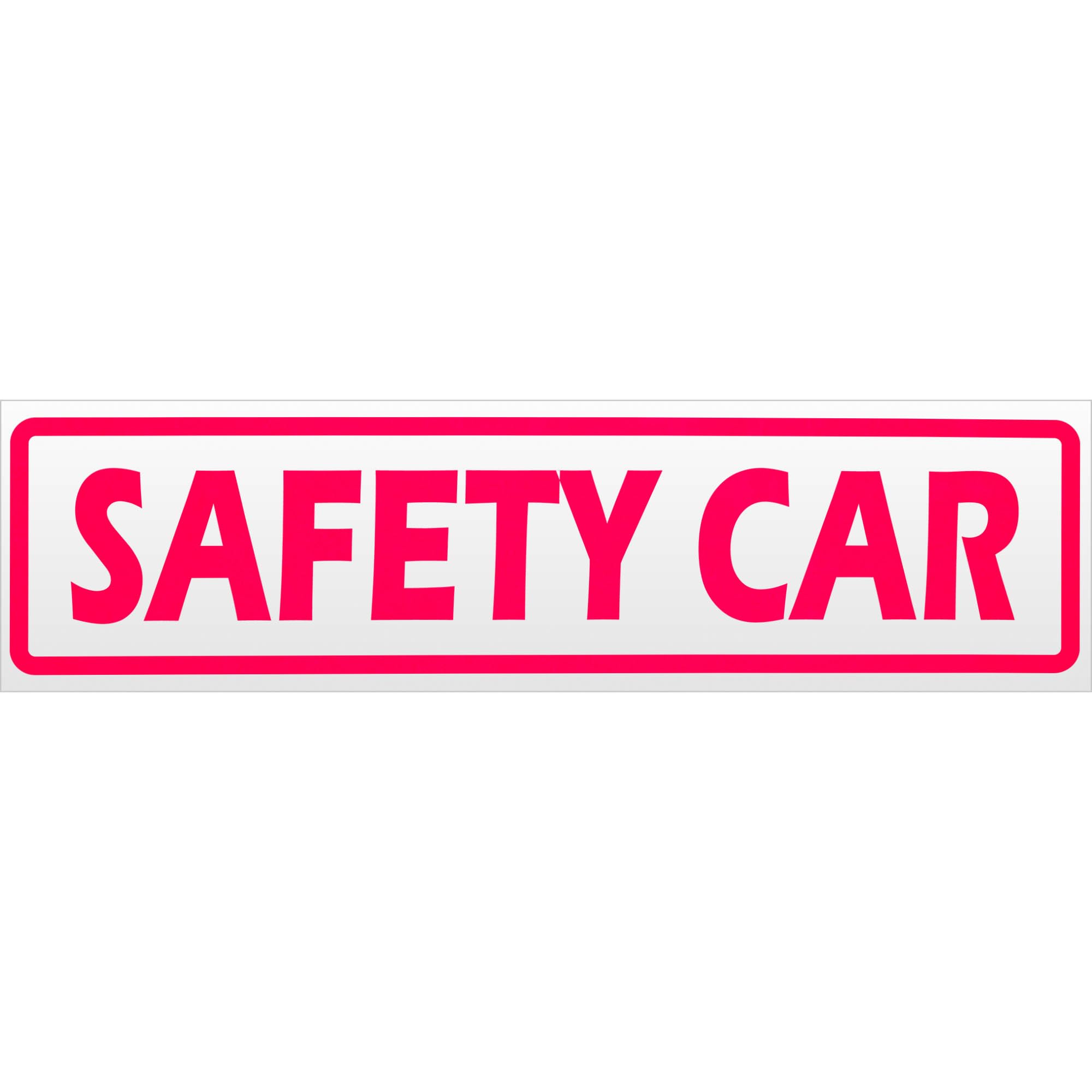 Kiwistar Magnetschild Security Gestreift – Magnetisches Warnschild Für Auto, 20 Cm Pink