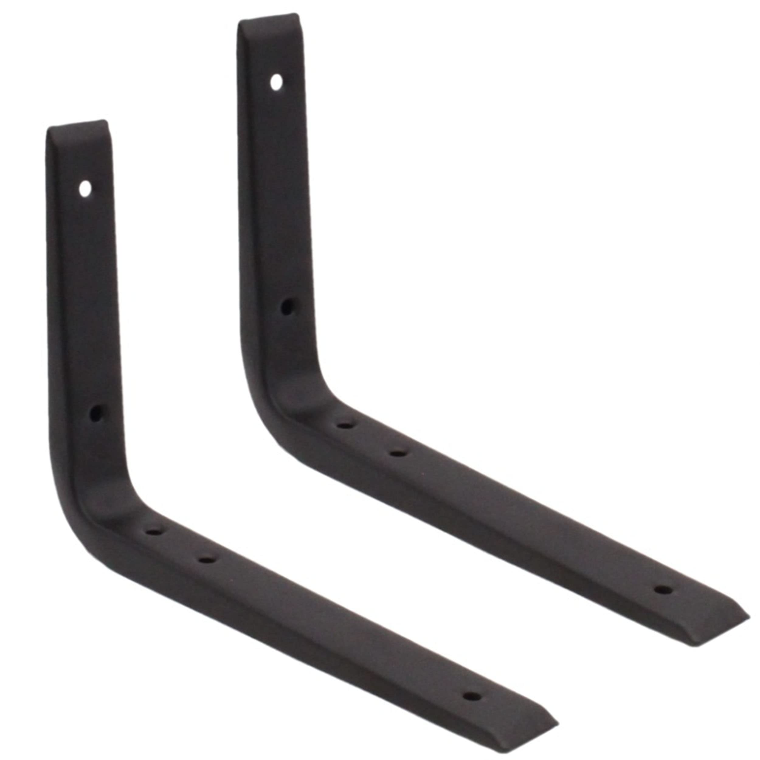 Strong Shelf Bracket Reinforced 200x150mm | Black | EAI Brand | Pack of 2