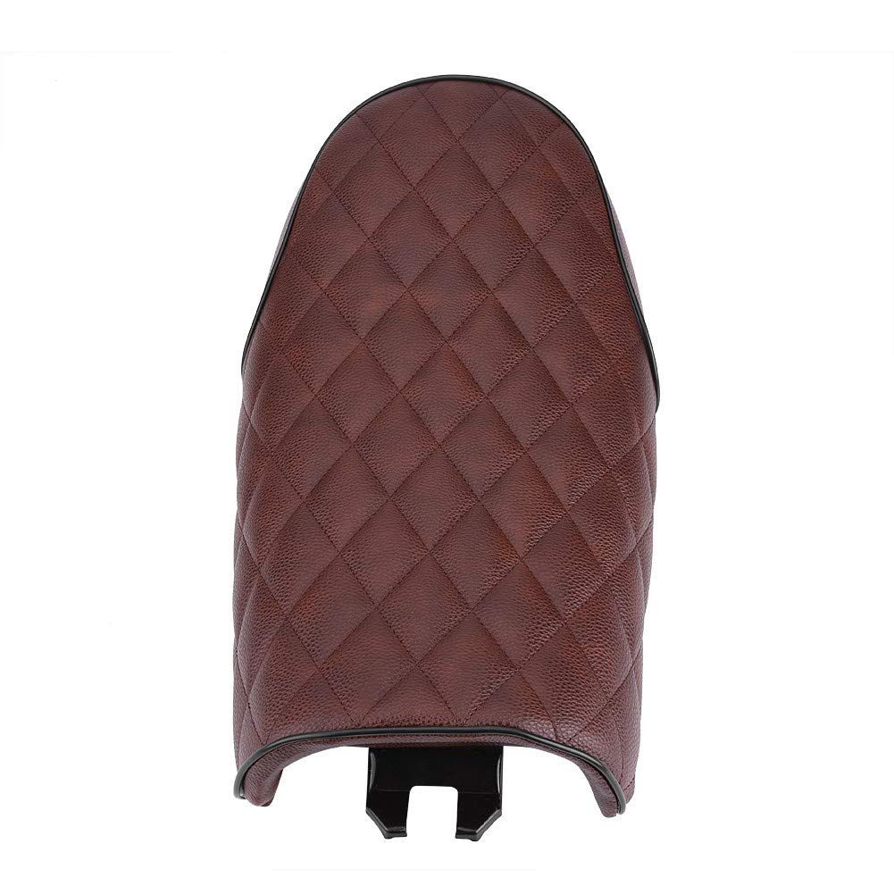 sella cafe racer-General Motorcycle Retro Diamond Flat Blatter Coffee Racing Seat è Compatibile con CG125 GN CG CB200 CB350 CB400SS CB500 CB750 SR500 XJ XS(brown)