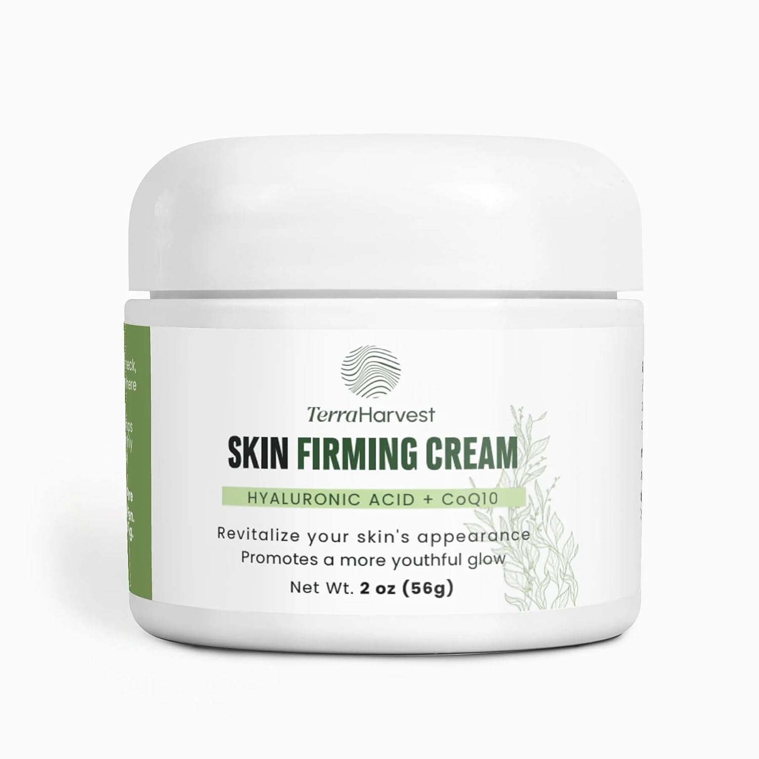 Skin Firming Cream – DMAE, Hyaluronic Acid & Coenzyme Q10 – Enhances Firmness & Hydration for Face, Neck, Eyes & Lips – Youthful, Toned Complexion 2 oz