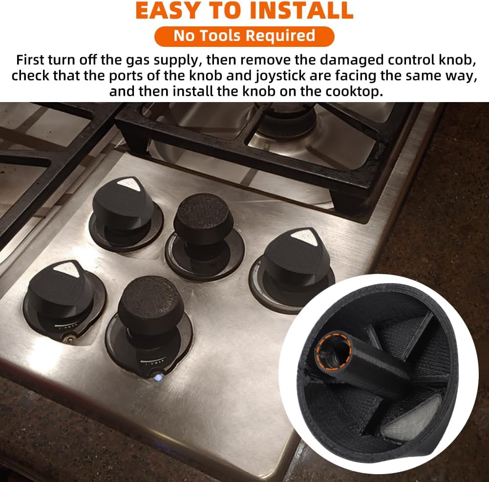 MOTOQUEEN for Dacor Cooktop Knob Replace for Dacor 72731 Stove Knob Upgraded PLA