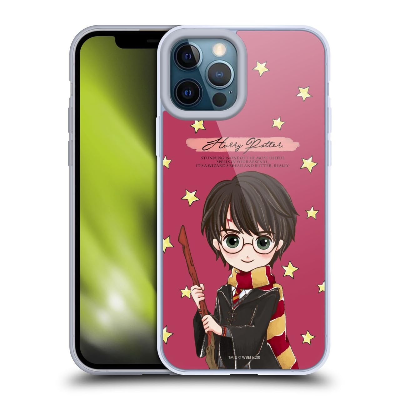 Head Case Designs Licenciado Oficialmente Harry Potter Patrón Luna Reliquias de la Muerte XXXVII Caso Funda de Gel Suave Compatible con Apple iPhone 12 / iPhone 12 Pro — view 110