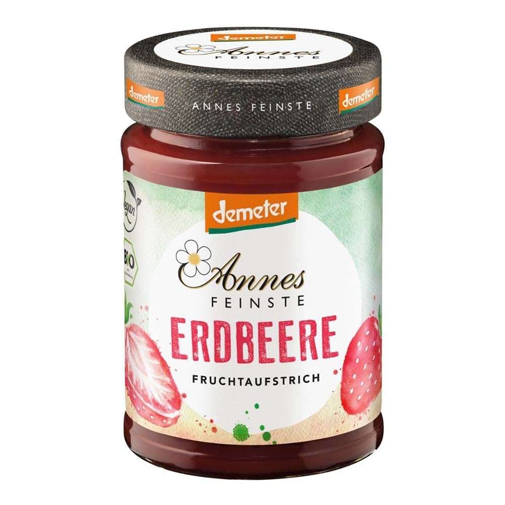 ANNES FEINSTE Fruchtaufstrich, Erdbeere DEMETER, 200g (12 x 200g)