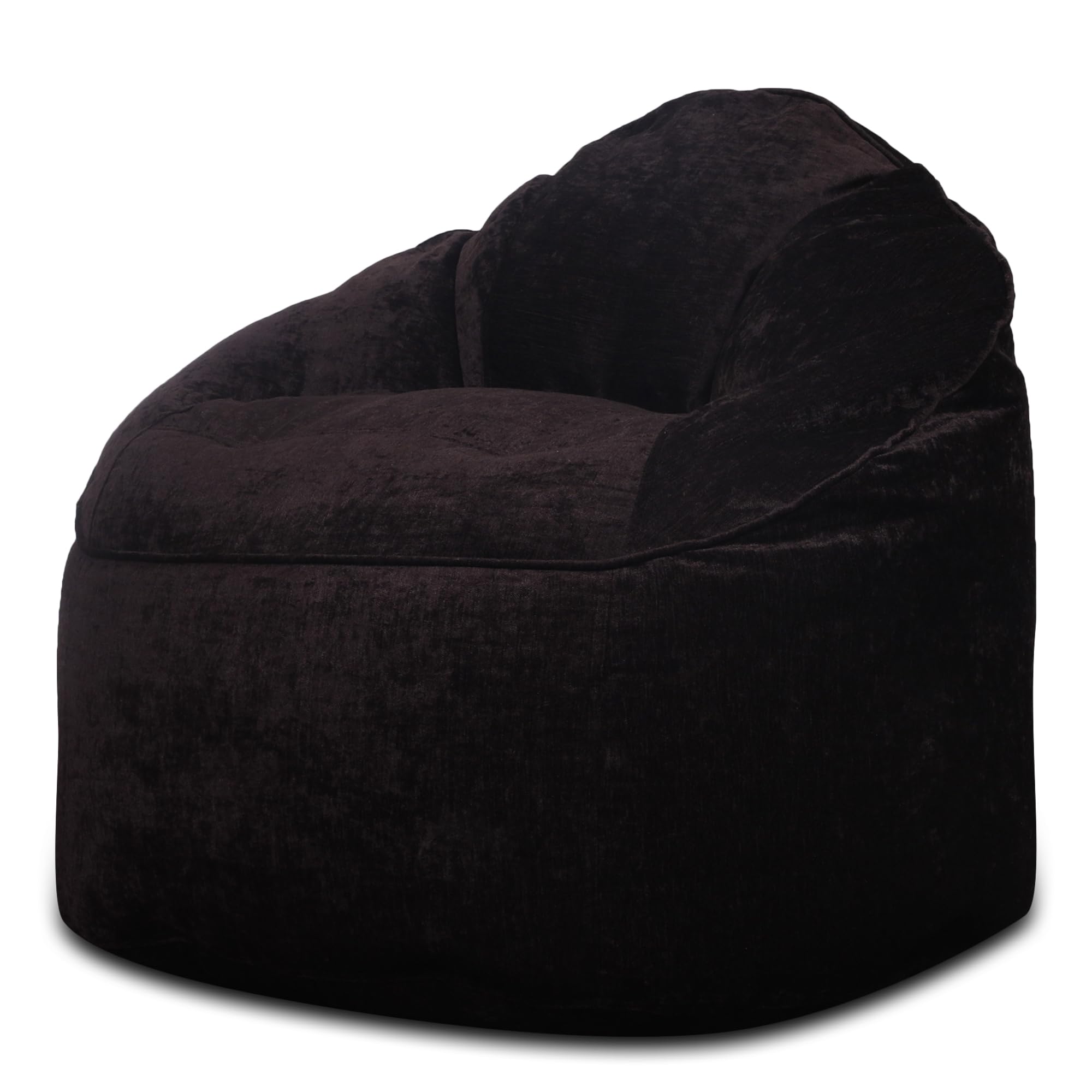 Style Homez Haut Collection Mooda, Rocker Lounge Bean Bag XXXL Size Chocolate Brown Color, Premium Velvet Fabric Cover Only-image-35