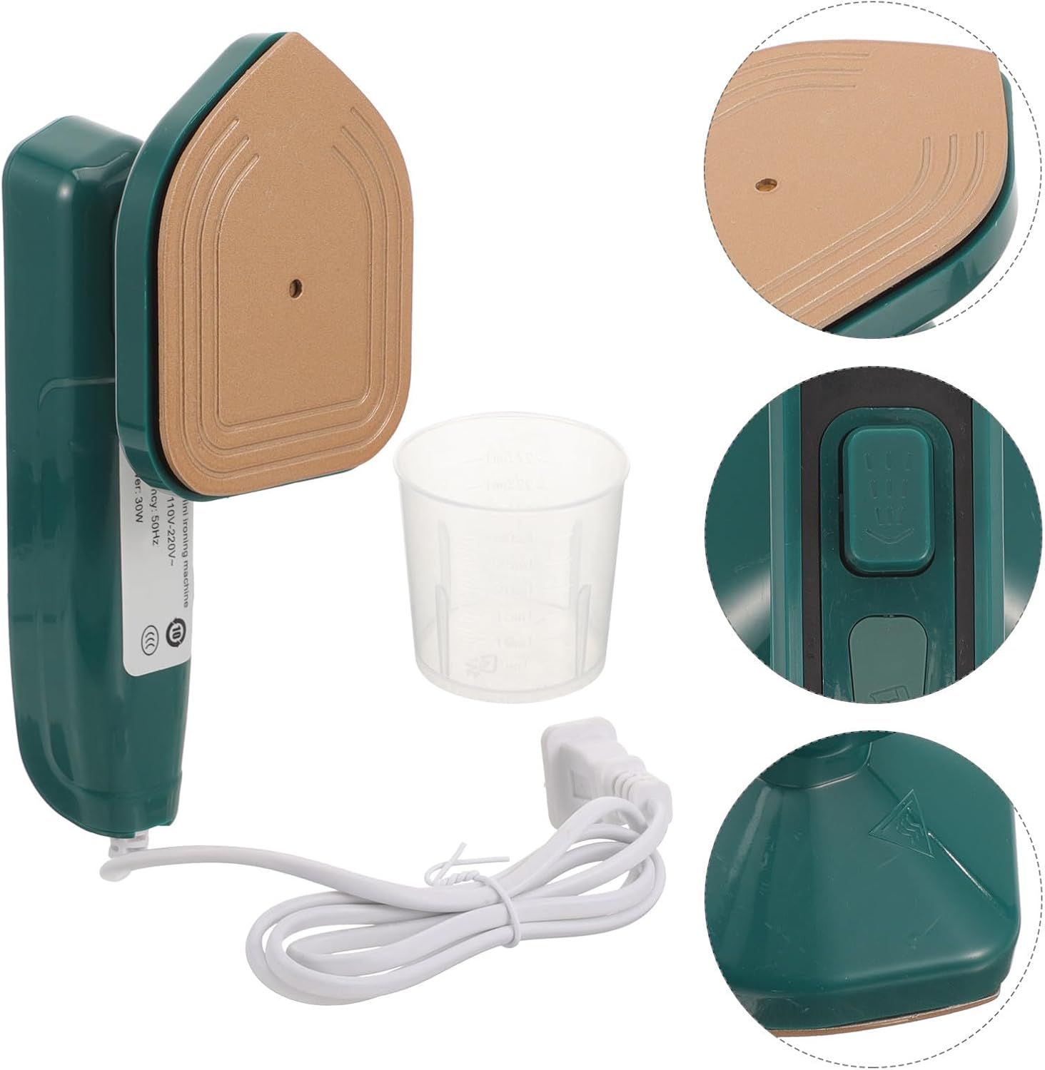 Portable Handheld Ironing Machine Small Steam Iron Garment Steamer for Travel Lightweight Electric Wrinkle Remover