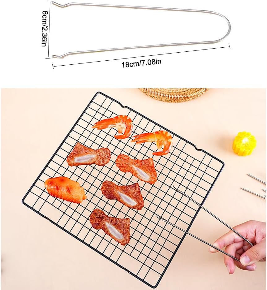 5 Pack Baking Rack Lifter Compact Stainless Steel Cooking Rack Lifter Gripper for Baking Sheet with Rack Set Cooling Racks Air Fryer Basket Steamer Rack Pressure Canner Racks BBQ Grill Topper