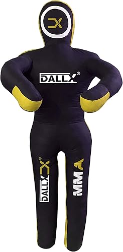 Miniatura 22 de DALLX MMA Grappling Dummy BBJ Wrestling Brasileño Jiu Jitsu Saco de boxeo Judo Karate Lanzamiento Boxeo Pelea Maniquí Autodefensa Posición de pie