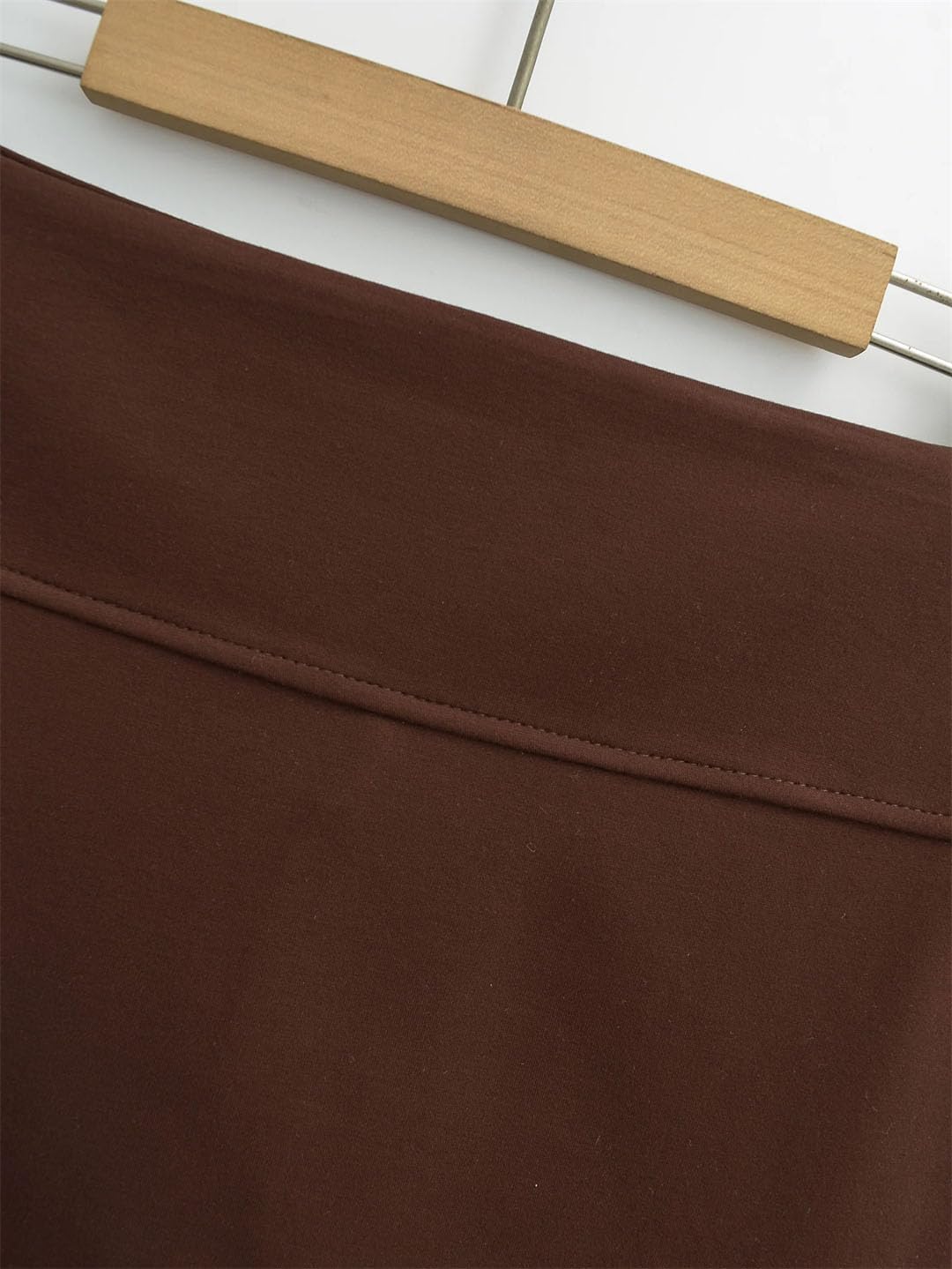 Women Knit Casual Pencil Skirt Harajuku Solid Double Layer Skorts Mini Skirts with Shorts