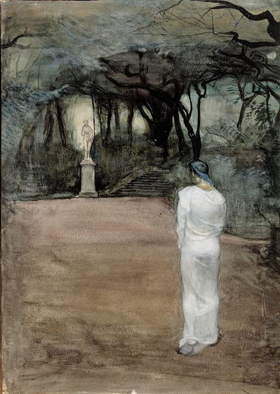 Toile Venuskult de Magnus Enckell : impression d'art mural abstrait 60x90cm pour salon