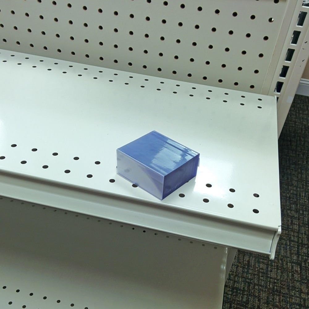 1500 Clear Plastic Gondola Shelving Ticket Molding Insert Strips 2.5" x 1.25"