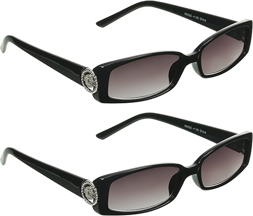 Miniatura 8 de proSPORT Lentes de sol de lectura con lentes completos, lentes tintados, para mujer, con emblema de medusa, emblema de medusa, color dorado o