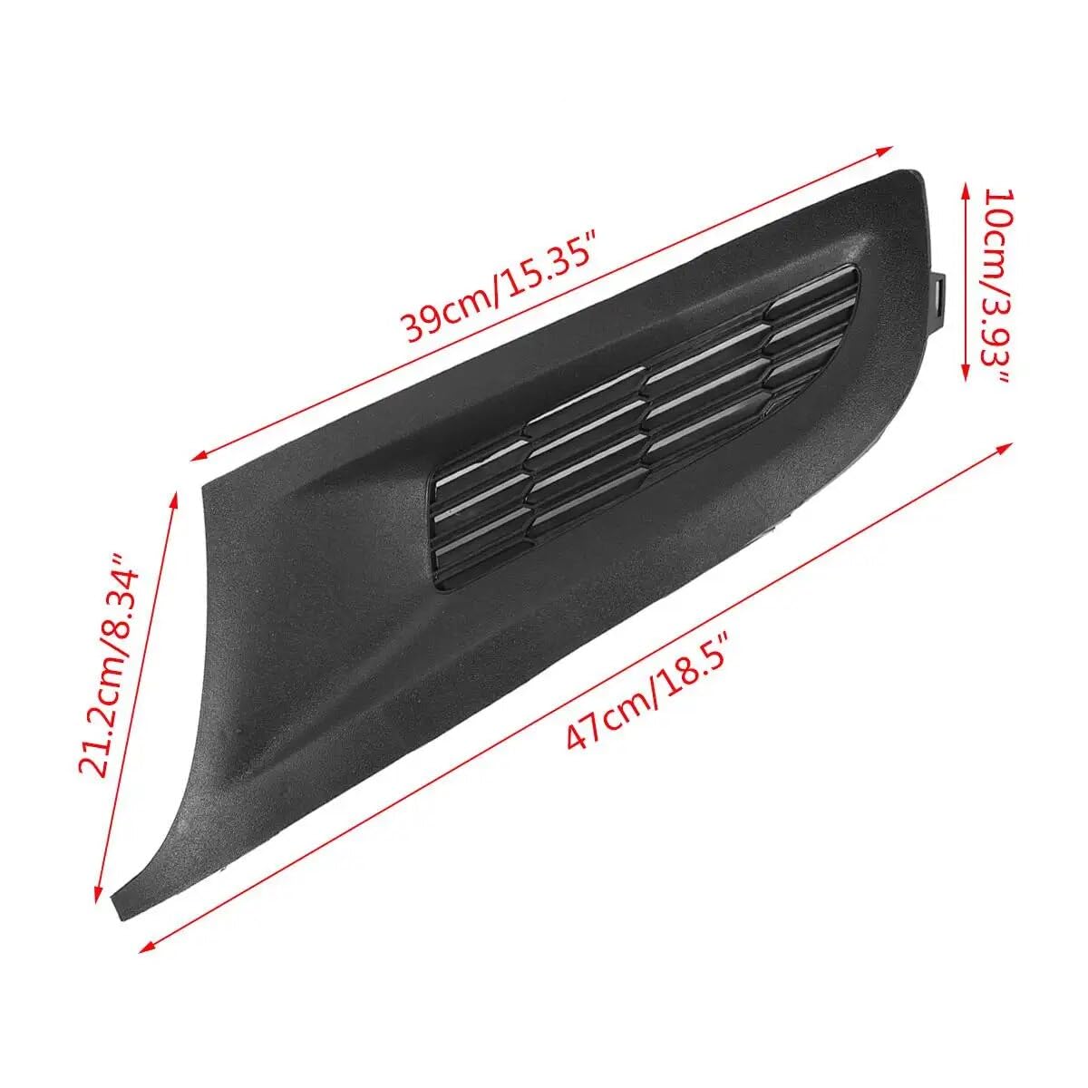 Auto Paraurti Anteriore Lato Inferiore Fendinebbia Griglia Griglia Pannello di Copertura Trim Cap, for VW, for POLO, for 6R MK5 2009-2014 6R0853666C 6R0853665C Griglie anteriori per auto