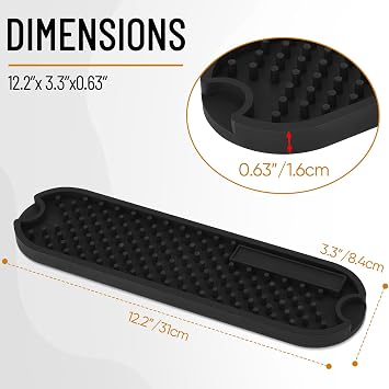 Bar Mat 12.2x3.3 inches,Bar Mat for Bartesian Premium Cocktail and Margarita Machine,Designed for Bartesian 55300