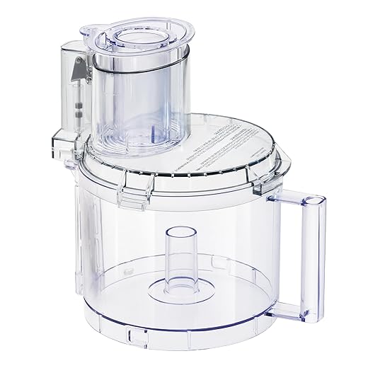 DLC-005AGTXT1 Replacement Food Processor Work Bowl, Contain: Pusher DLC-2014PT1, Small Pusher DLC-2014SPT1-1, Bowl Cover DFP-14NWBCT1 Fits All Cuisinart DFP-14 Models, 4-Piece Work Bowl Assembly Kit
