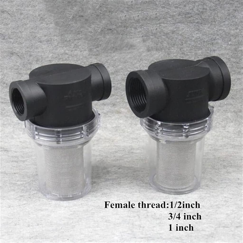 Pipeline Filter,water pipe filter, 1pcs 1/2" 3/4" 1" Inline Mesh Strainer, Water Pump Filter, Irrigation High Flow Pipeline Gardening Connectors(1 inch)