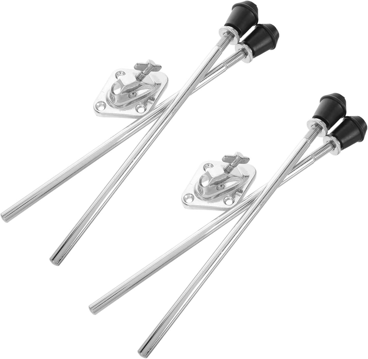 Hemoton 2sets Floor Tom Leg Bracket Mount Drum Stand Hardware Bass Drum Leg Spurs for Professional Drummers