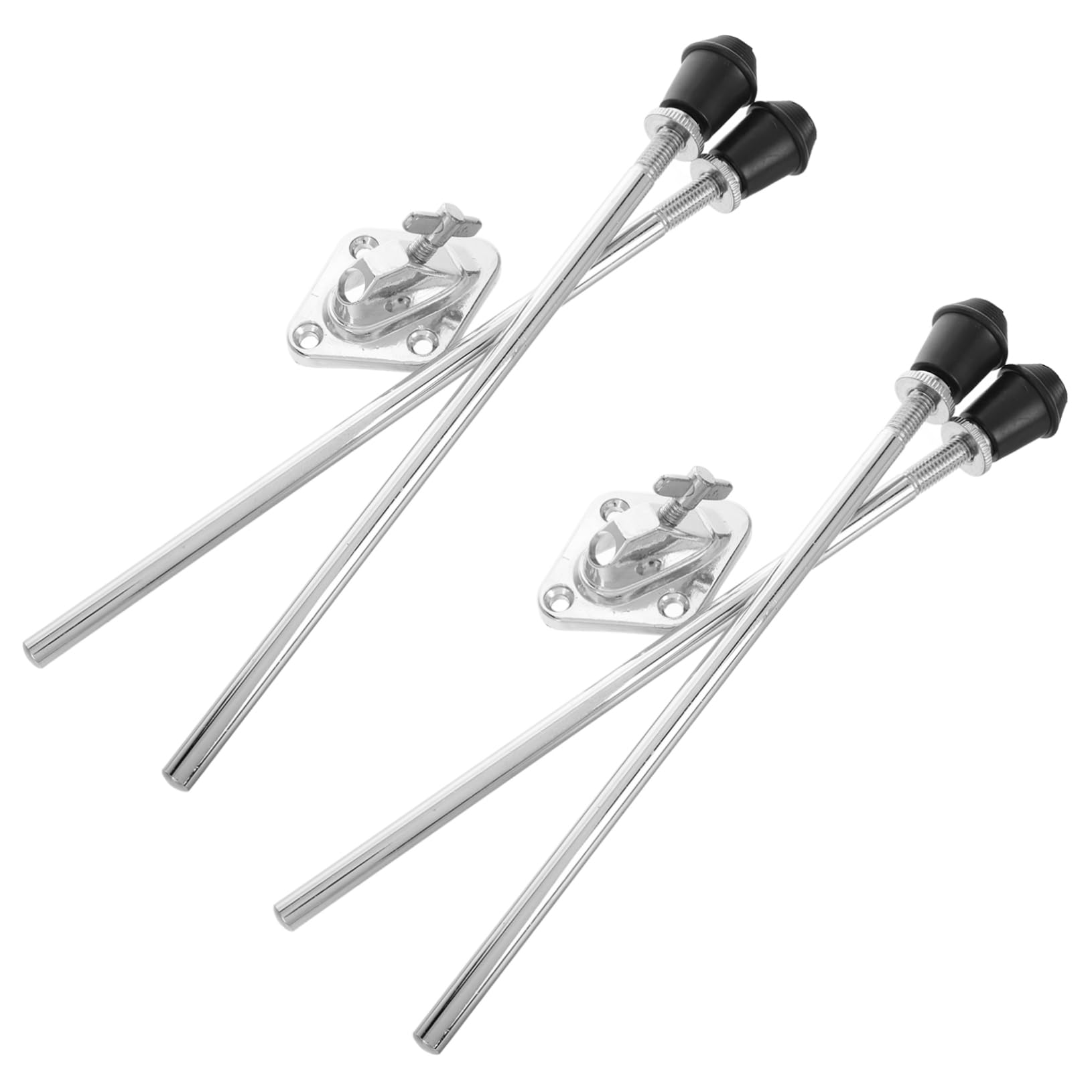 HEMOTON 2 Sets Anti-skid Bass Drum Legs Metal Base Professional Drum Set Accessories Drum Spurs and Feet for Drums
