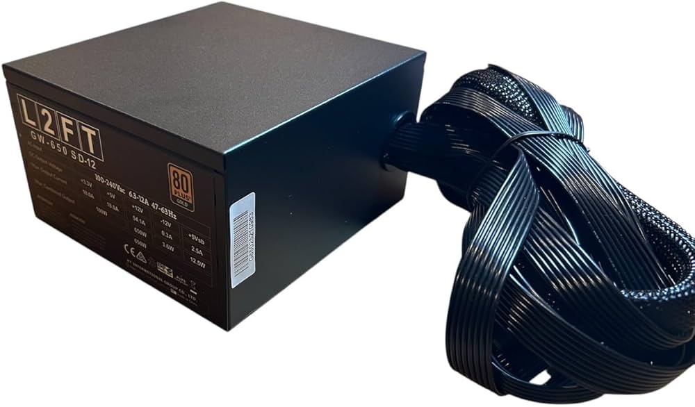 Amazon | 【L2FT】電源ユニット 650W ATX 電源 80 PLUS ゴールド
