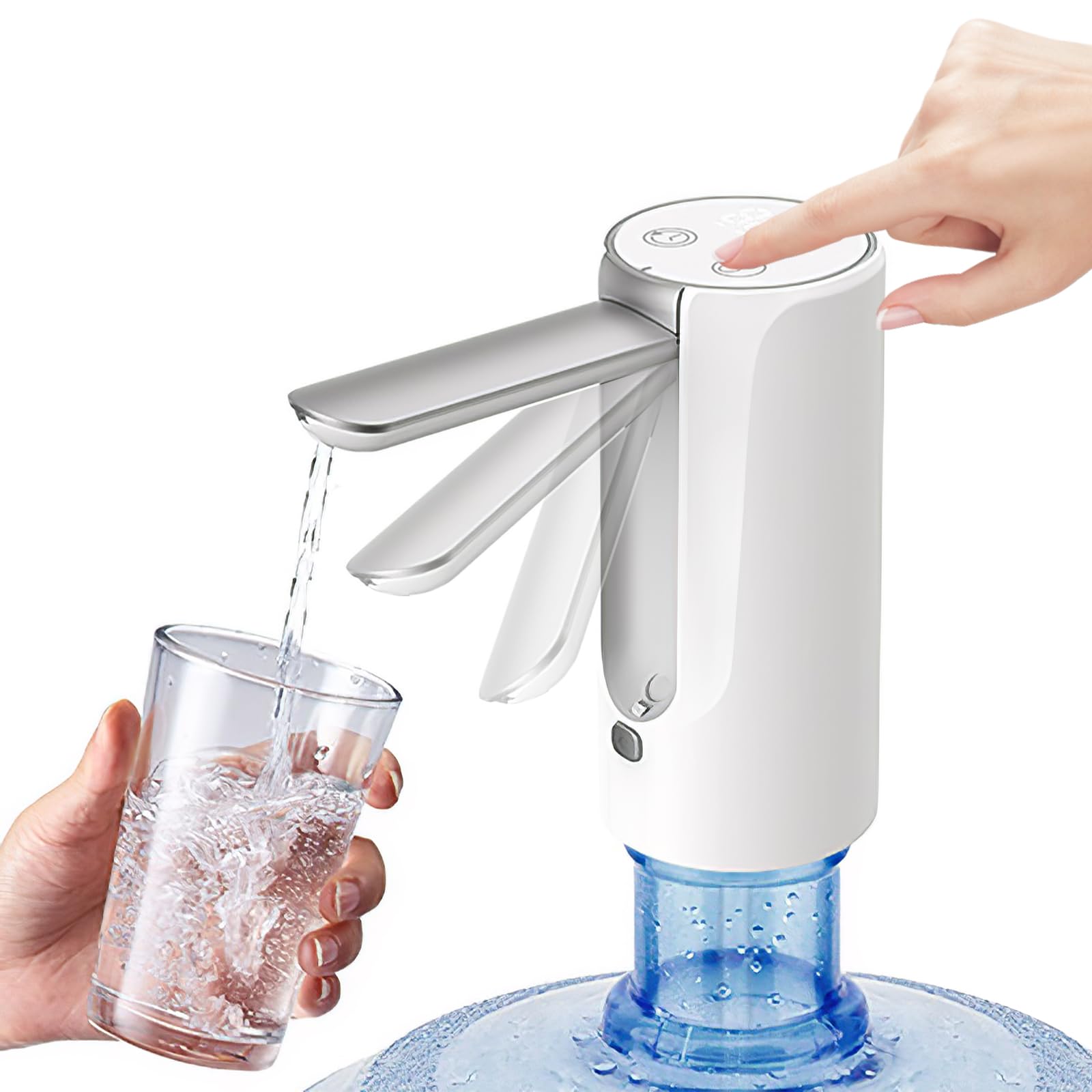 KEEPOW Automatic Water Dispenser Pump Portable Wireless Water Pump with LED Digital Display Smart Touch Electric Removable Spout Foldable Water Bottle Pump for Home Office Outdoor (B0CTXZLCMS) Amazon Price History, Amazon Price Tracker