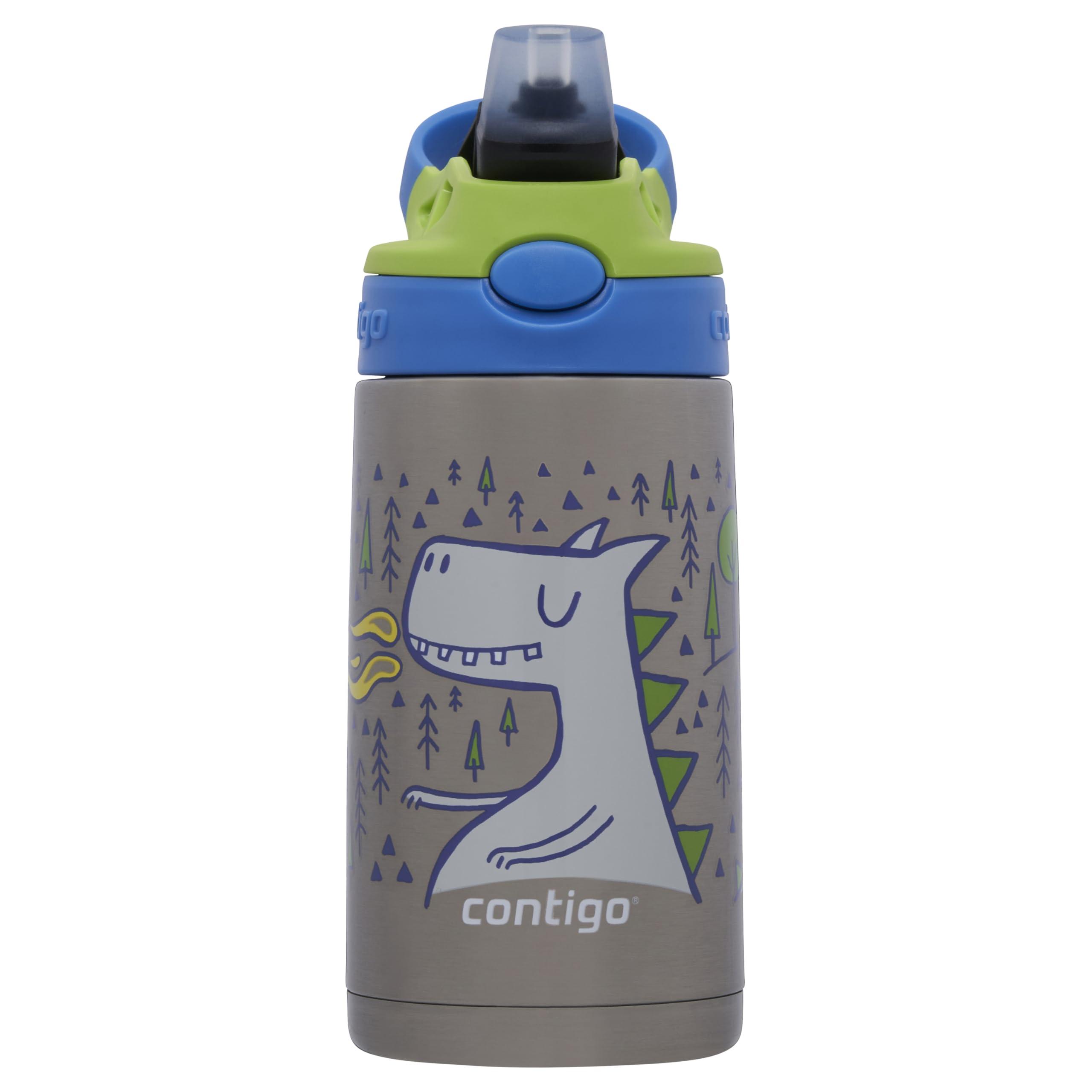 Borraccia Termica Contigo AUTOSPOUT Per Bambini, Acciaio Inox, 368g, Colore Oceano – Mantiene Fresco Fino A 14 Ore - 5