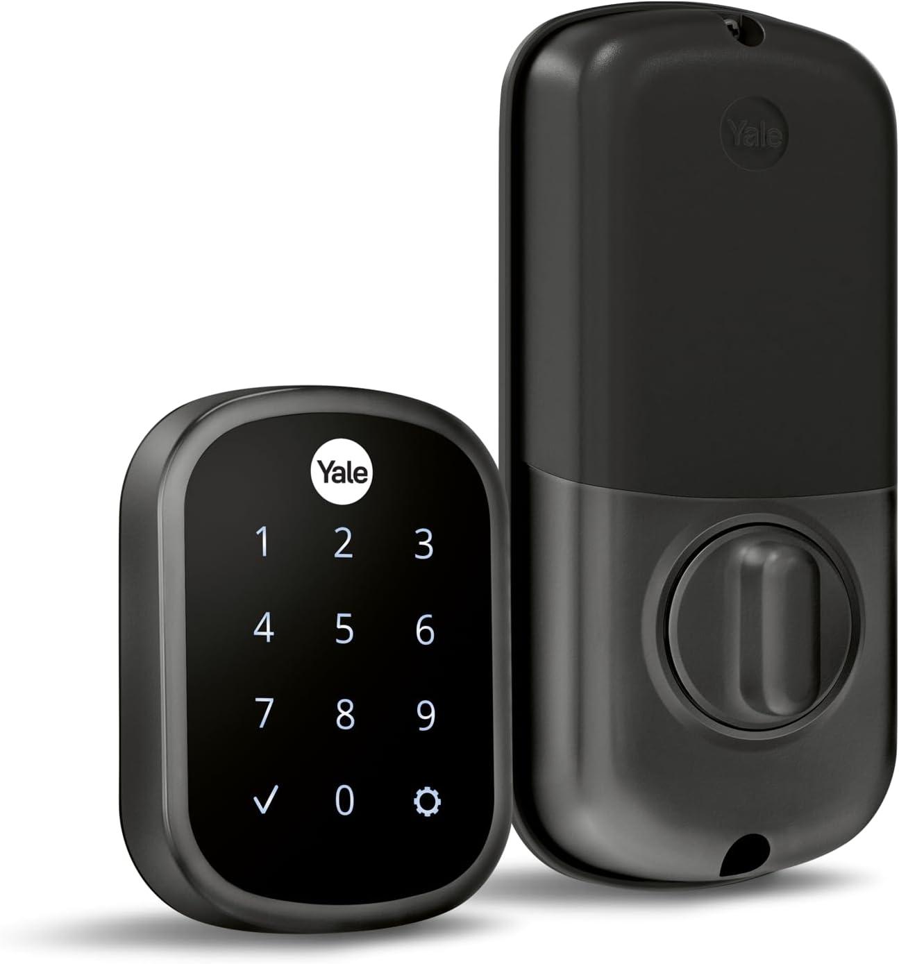 Security Keyless Entry Touchscreen Deadbolt - Unlock Using Your Entry Code - No app or connectivity - Black Suede