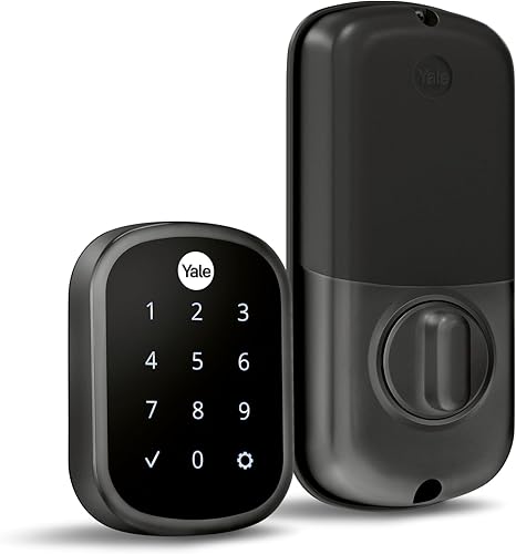 Yale Security Cerradura de seguridad para pantalla táctil sin llave - Desbloquea con tu código de entrada - Sin aplicación o conectividad - Black