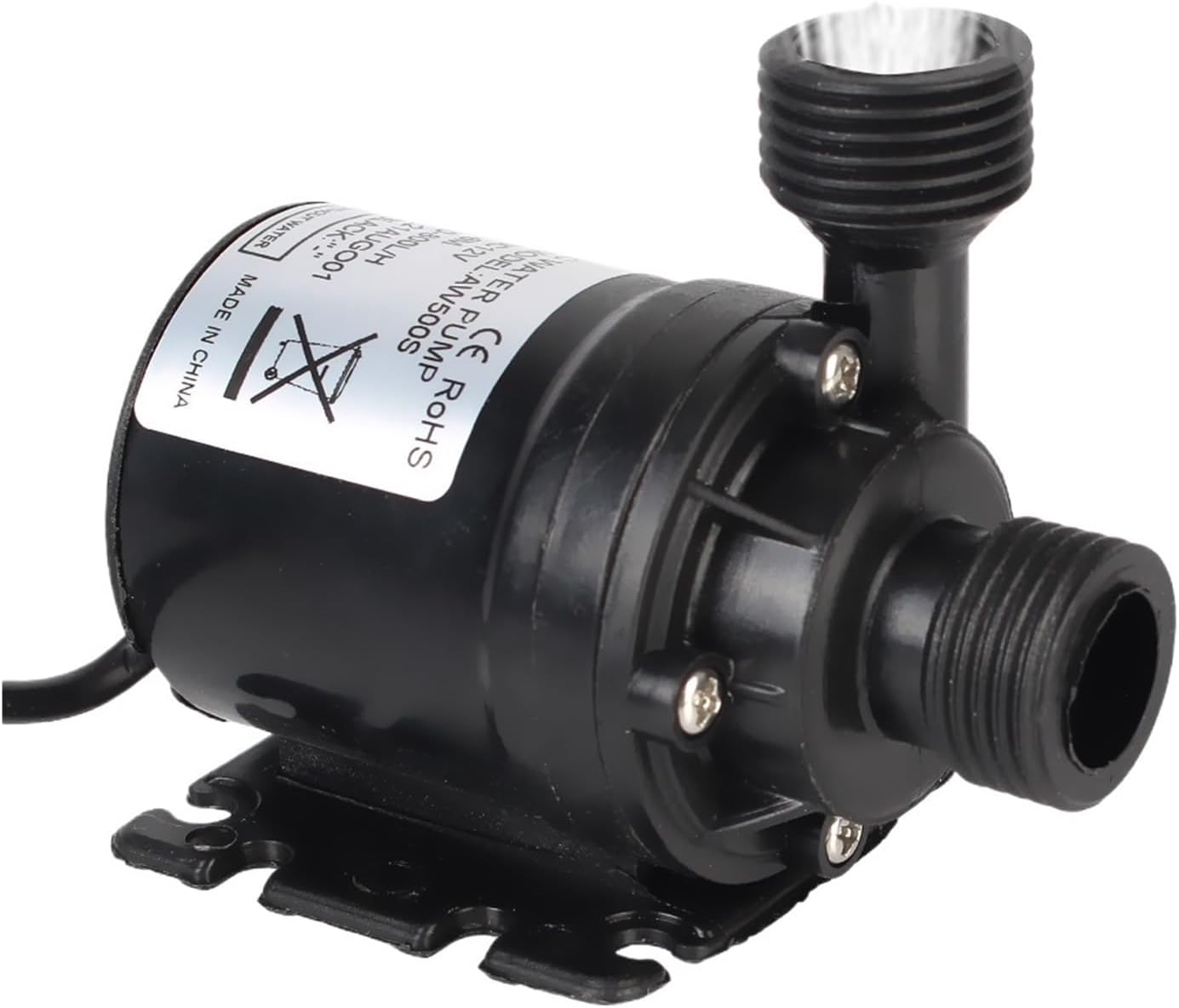 Portable brushless motor submersible water pump, ultra-quiet, DC 12V, 24V, 800L/H, for cooling system, fountain heater(12V DC Connector)