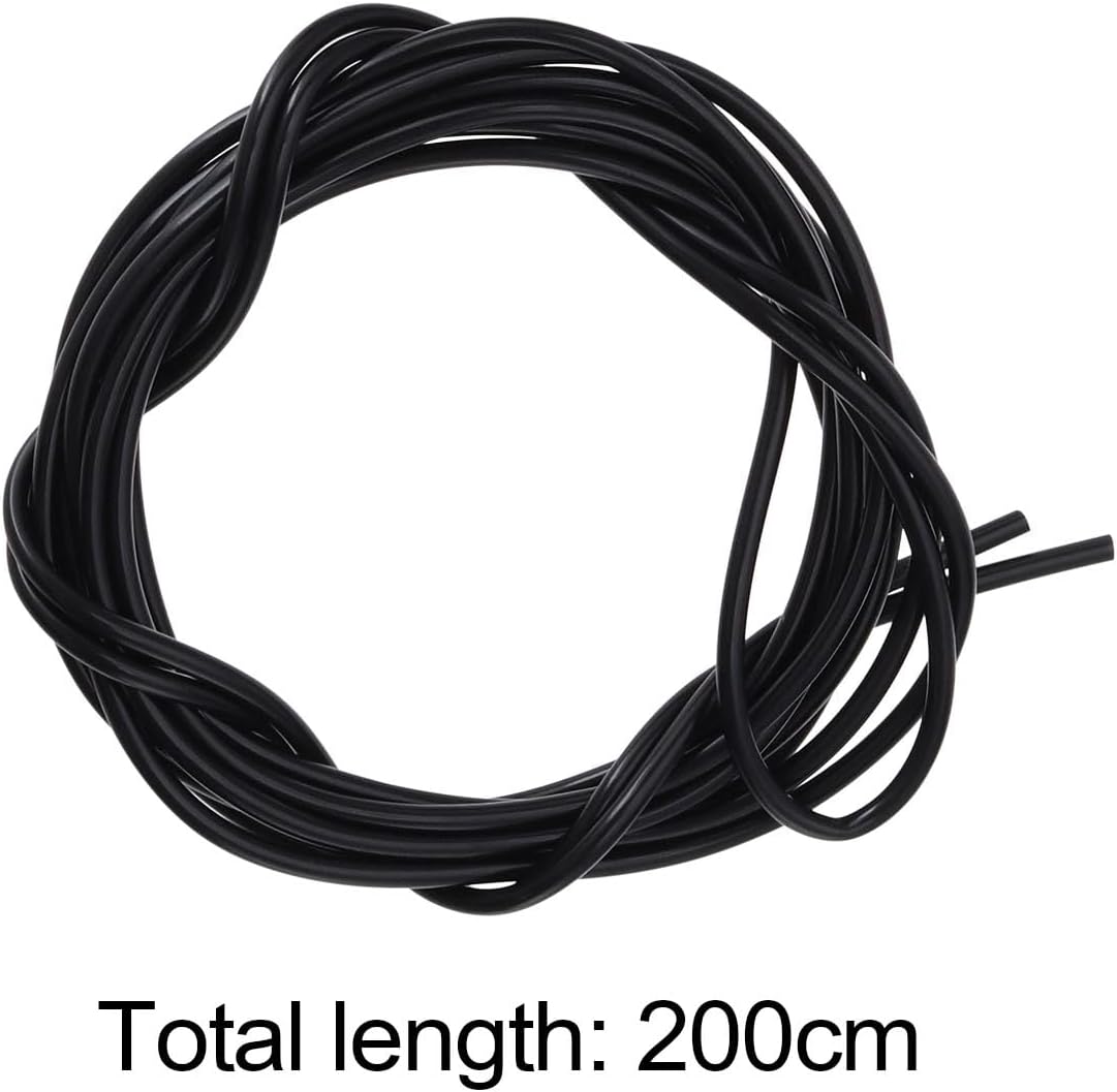 6PCS 2 Meter Silicone Rubber Heat Shrink Tubes for Carp Fishing Anti-Tangle Rig Bait Fishing Tackle in 3 Colours for Carp Fishing Hair Rigs, Green, Brown, Black