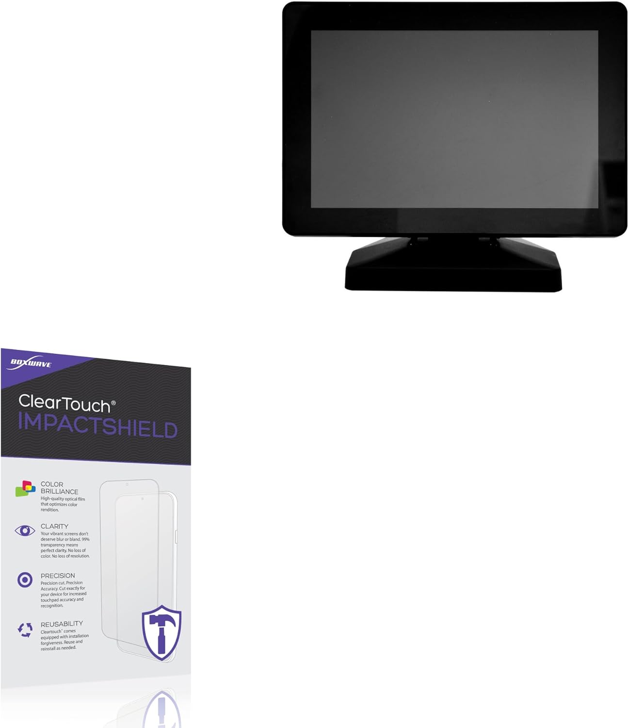 BoxWave Screen Protector Compatible With Mimo UM-1080CP-B - ClearTouch ImpactShield (2-Pack), Impenetrable Screen Protector Flexible Film