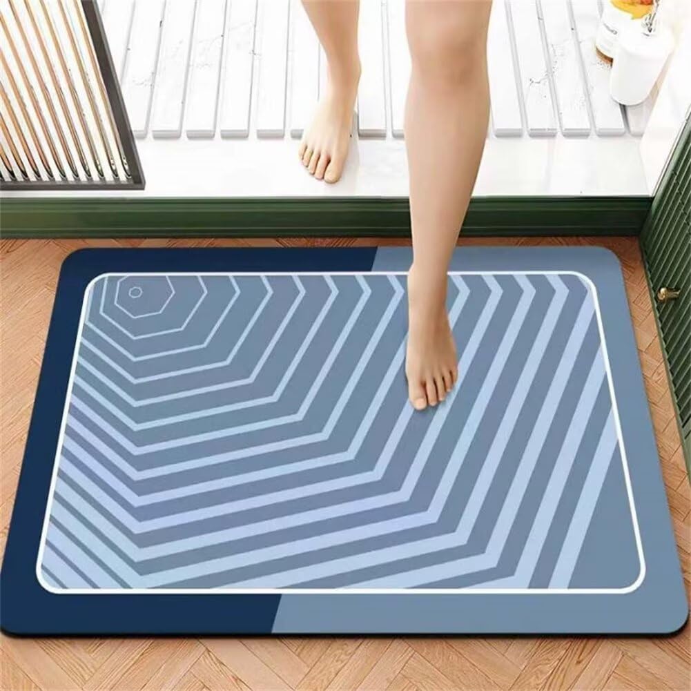 Bath mat pour douche et baignoire rétro au design fin et doux