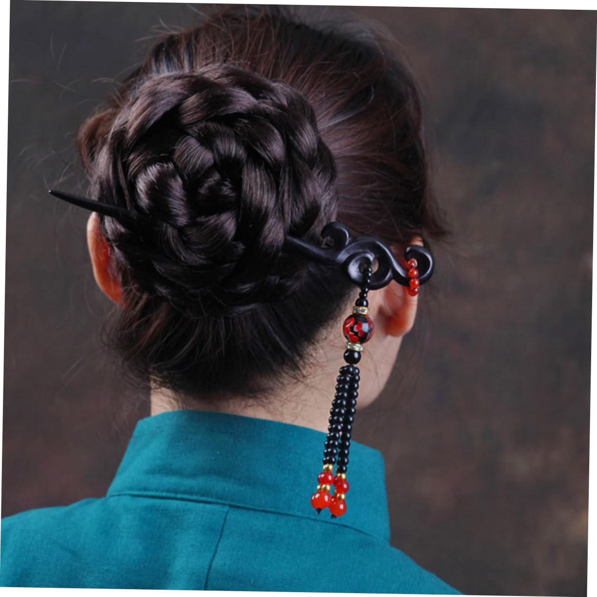 Healeved 3stücke Retro Sandelholz Haarschmuck Mit Fransen Einzigartiger Haarpin Für Chinesische Hochzeiten Und Tägliche Nutzung Für Damen Und Mädchen