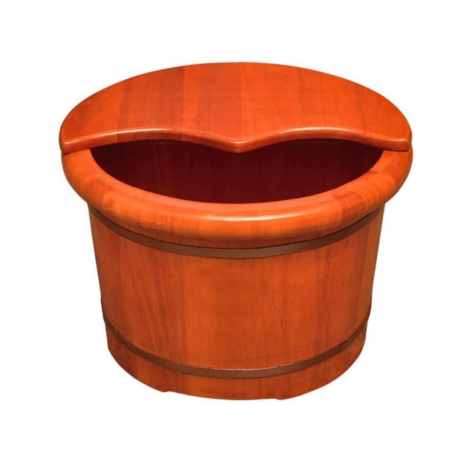 Foot Footbath Bucket Wooden Barrel Foot Spa Soak Bucket Wood For Pedicure Bath Tub Basin For Sauna Soaking Feet