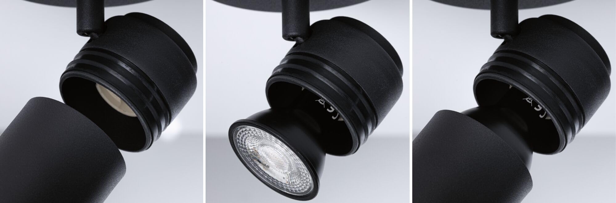 Paulmann Spotlight Zyli IP44 GU10 230V 3x10W dimmbar Schwarz matt