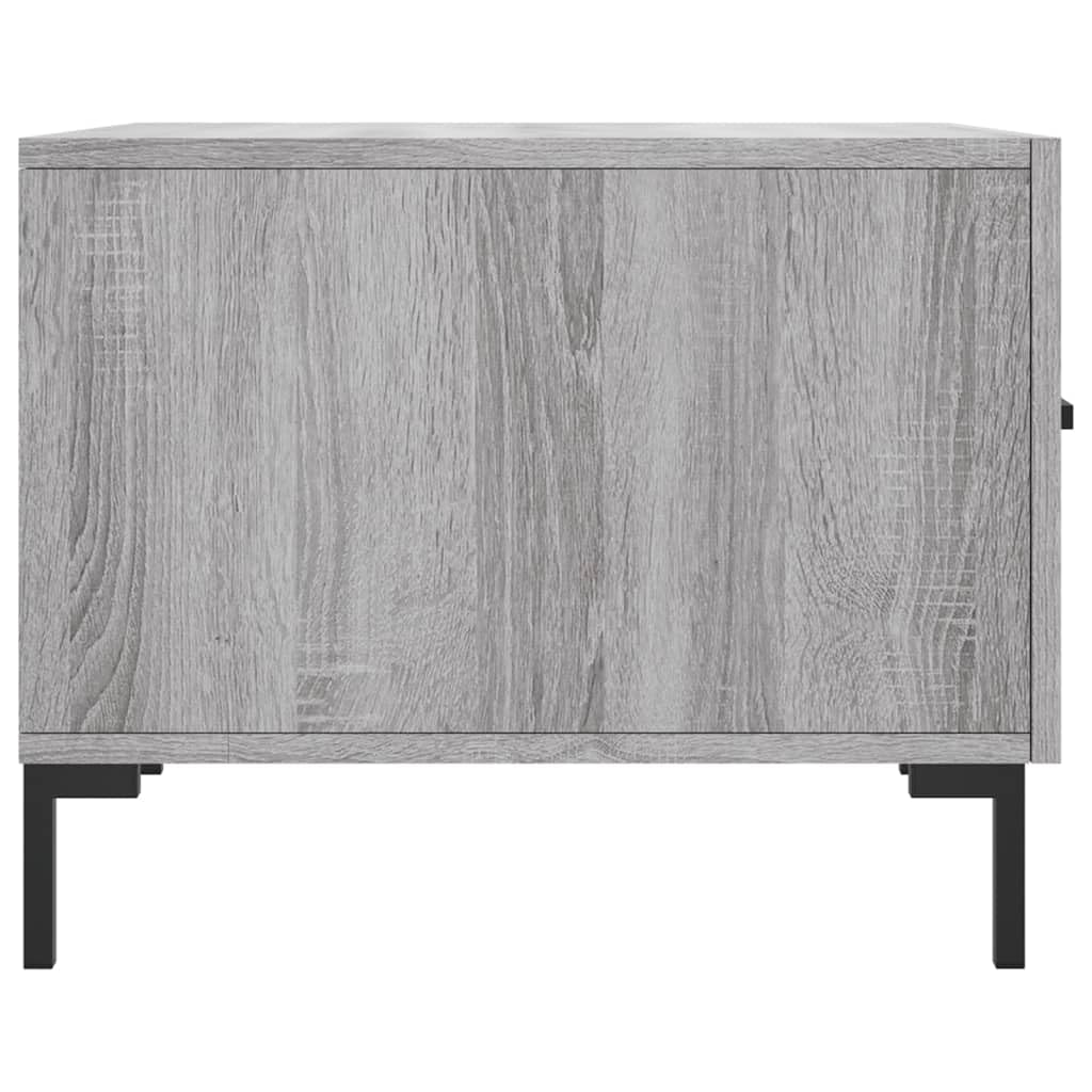 Homgoday Tavolino da caffè Sonoma grigio 50 x 50 x 40 cm, in legno ingegnerizzato, tavolino da tè per soggiorno, sala ricevimenti degli ospiti, camera da letto e ufficio, tipo 7