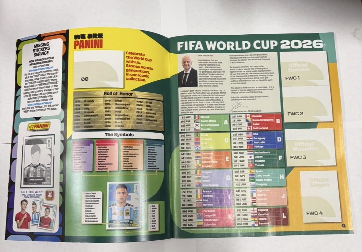Amazon.com: 2026 FIFA World Cup Sticker Collection - Album