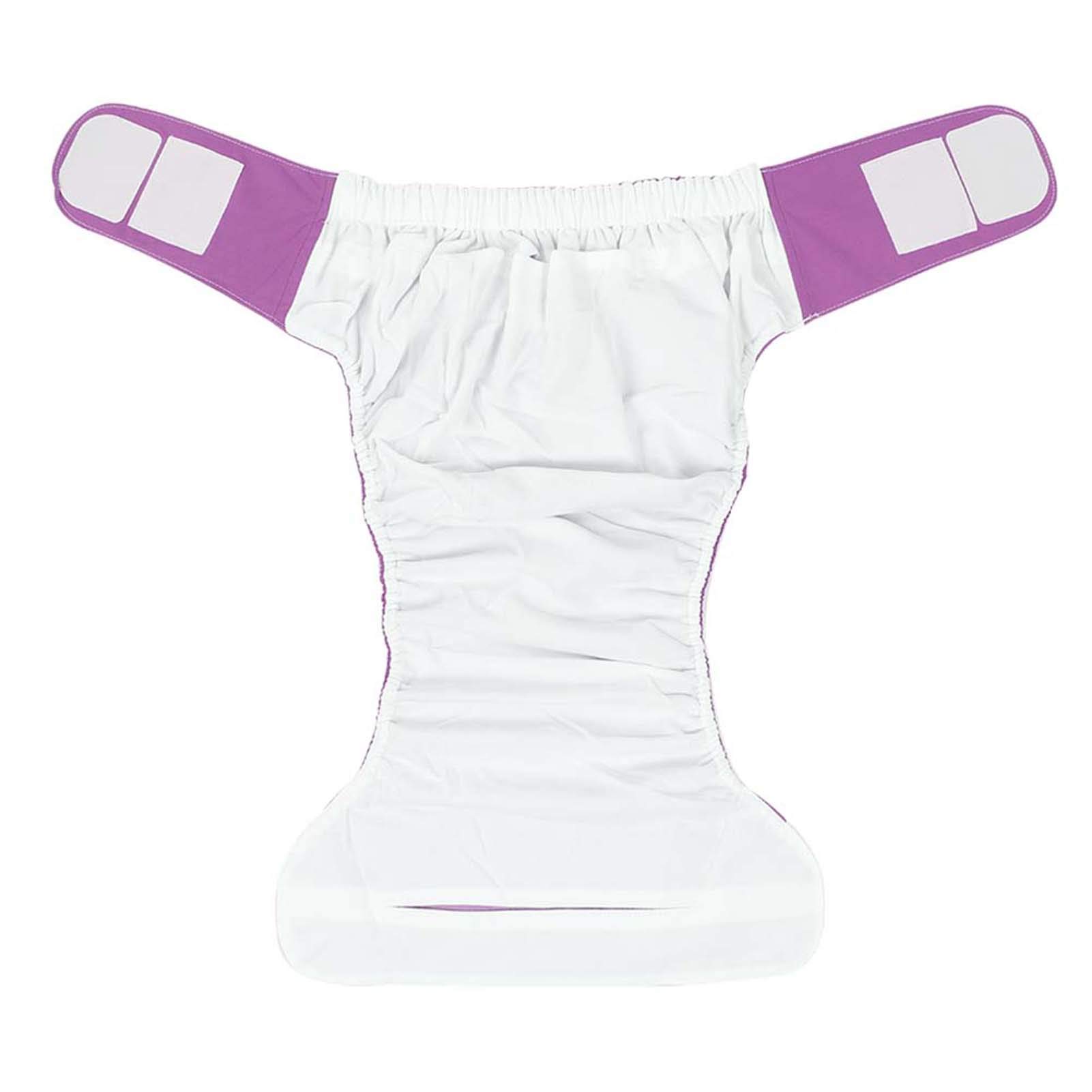 Pañales de Tela para Adultos, Pañales de Natación para Adultos Impermeables Lavables Reutilizables para Adultos Mayores Pañales de Tela Pañales de Bolsillo Pañales para Adultos(Pañal morado)