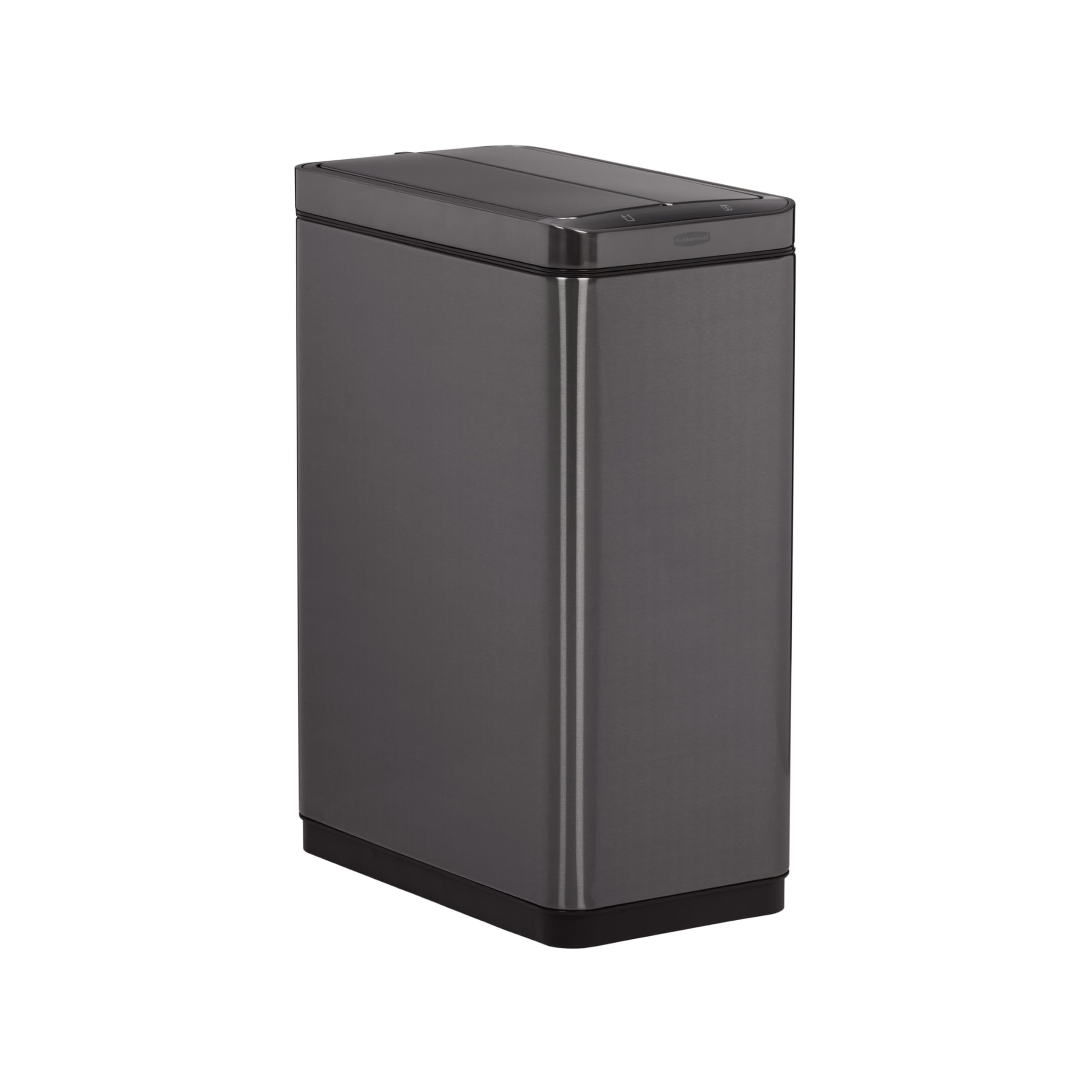 Elite Stainless Steel Slim Sensor Trash Can for Home and Kitchen, Batteries Included, 11.8 Gallon, Charcoal, 11.8G