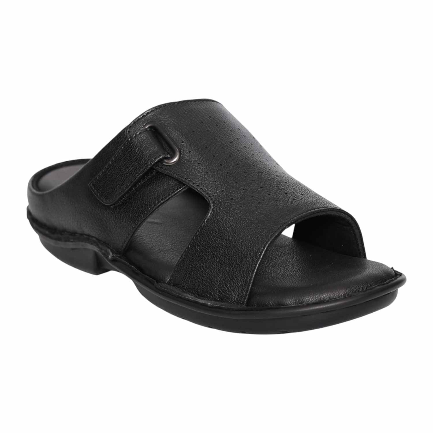 fresco Mens Black Easy Wear Sandal-picture-47