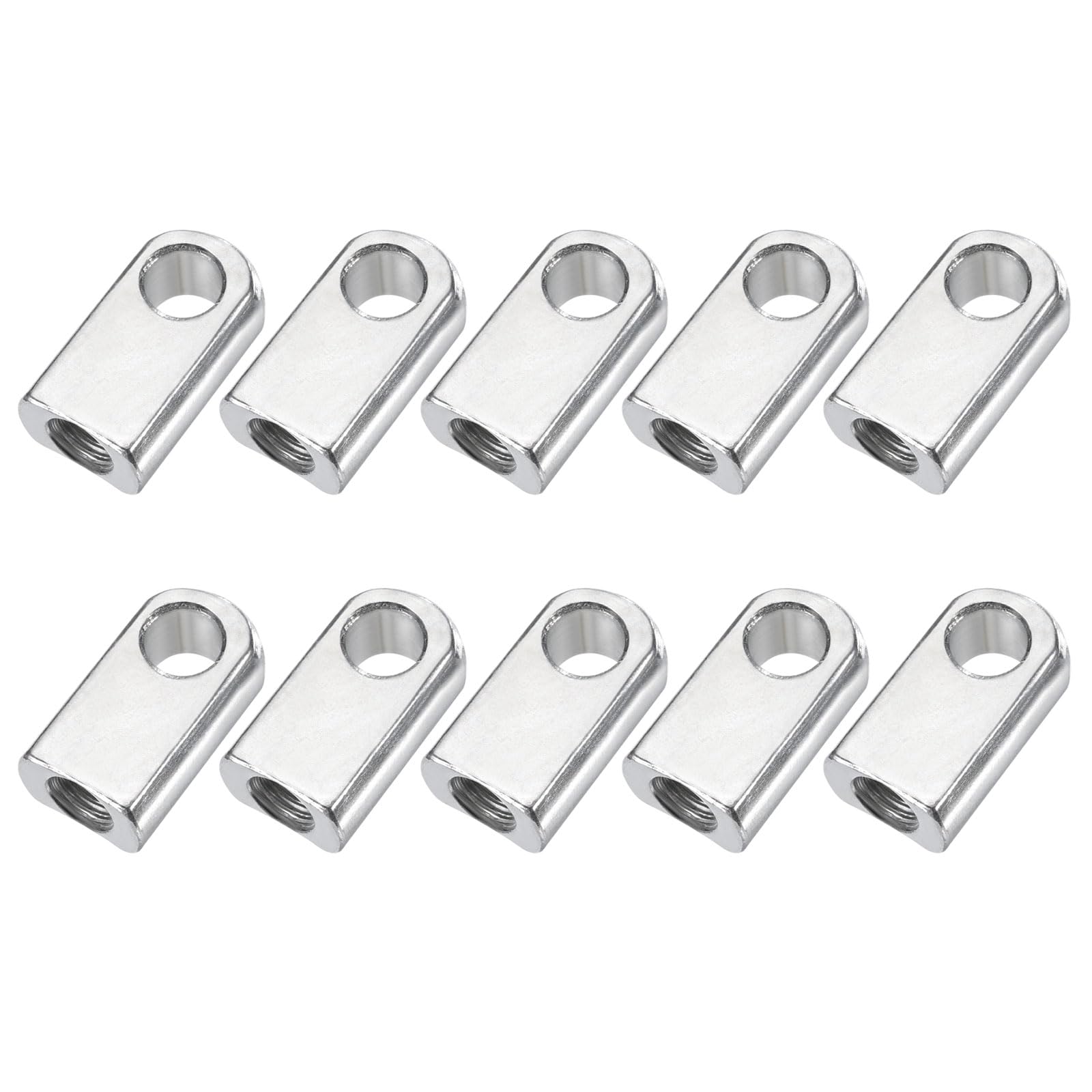 QUARKZMAN Vérin à Gaz M8, Raccord de Joint, Connecteurs Filetés Femelles, Acier Ton Argent, 10 Pièces