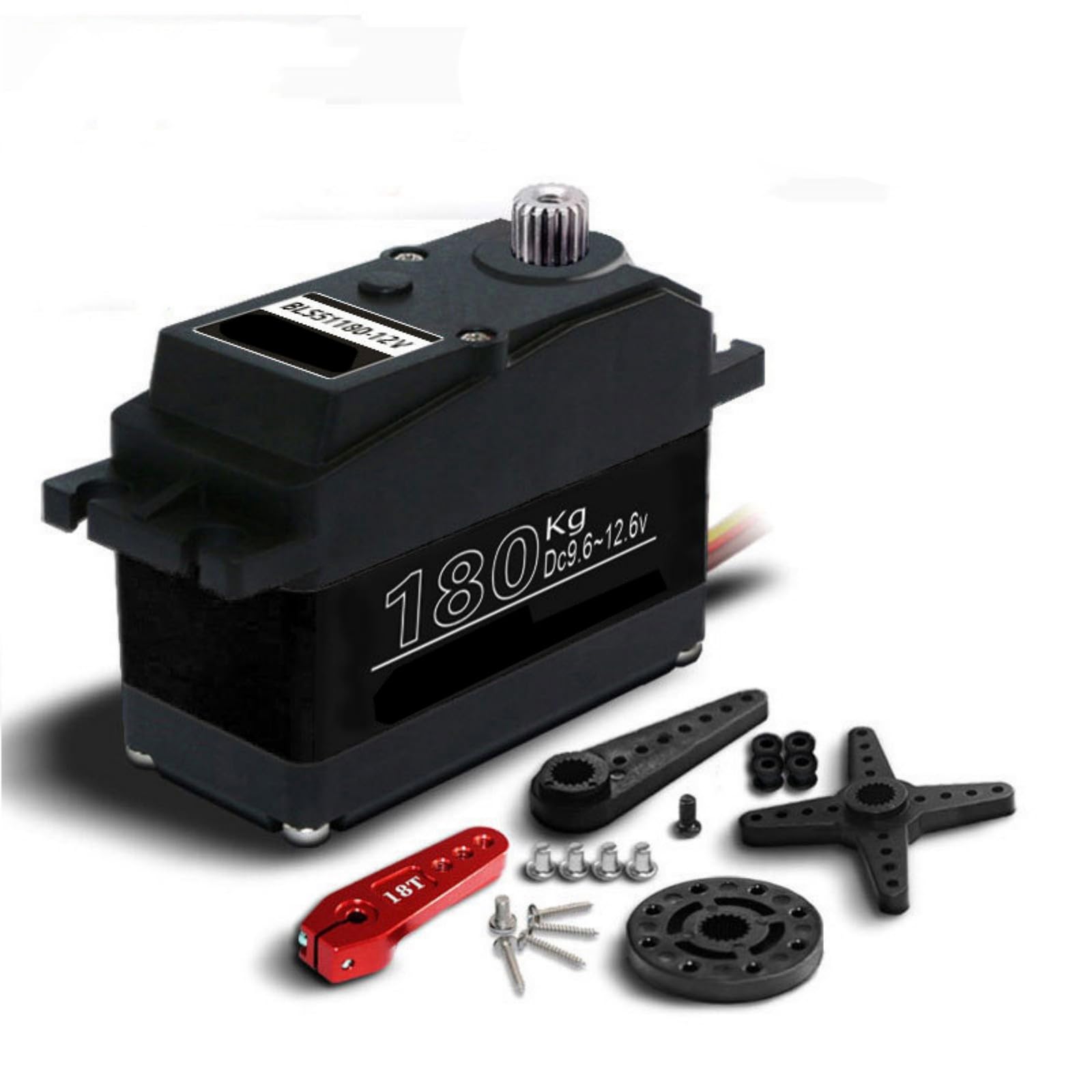 Servo Remoto Digital Sin Escobillas BLS51180 180KG 12V 180/270 Grados Repuesto De Alto Par para Remoto Durabilidad Servo Engranaje Metal