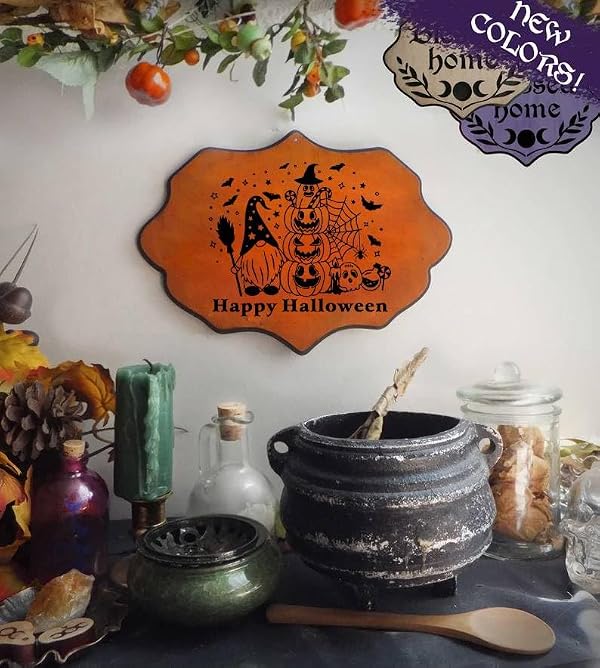 DGAGA 6PCS Halloween Silk Screen Stencils Reusable Skull Self Adhesive Chalk Mesh Stencil Trick or Treat Silkscreen Transfers for Painting on Wood,Craft,DIY Screenprinting Starter Kit for Chalk Paste by DGAGA - Image 2