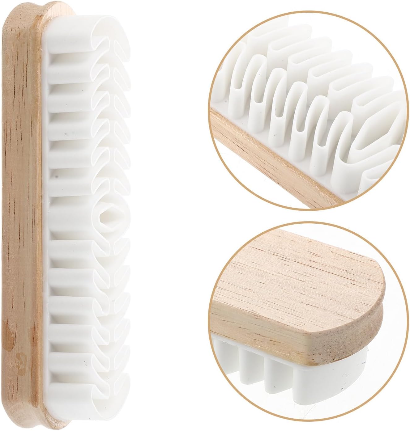 7 Piece Suede Shoe Brush Set with Erasers for Boots
