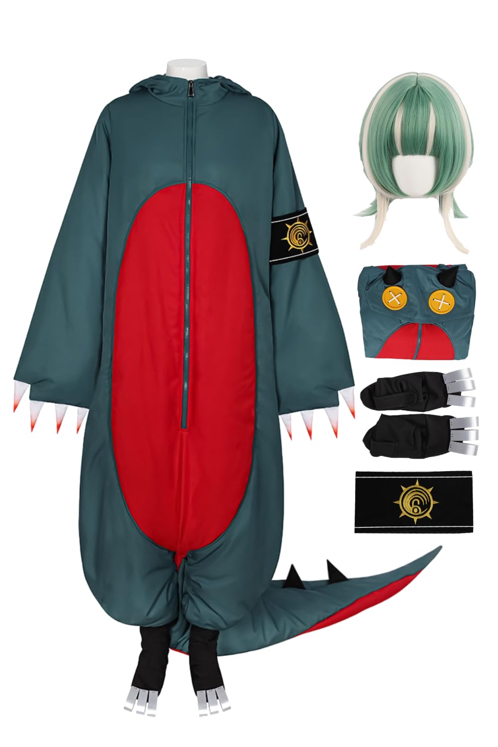 Daiendi Guita Gachiakuta Cosplay Costume Guita Cosplay Wig Suit Gachiakuta Merch Halloween Costume Carnival M