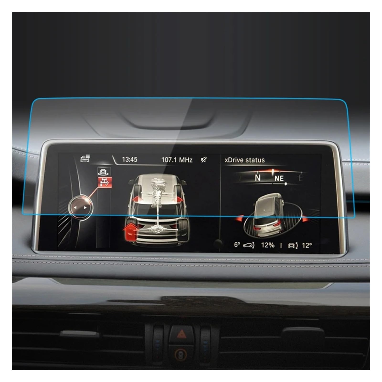 10,3 Pouces Pour 2014 2015 2016 2017 2018 Pour BMW Pour X5 Tableau Bord Navigation Membrane Voiture GPS Affichage Verre Trempé Écran Protecteur Film Navigation Protection D'écran Film