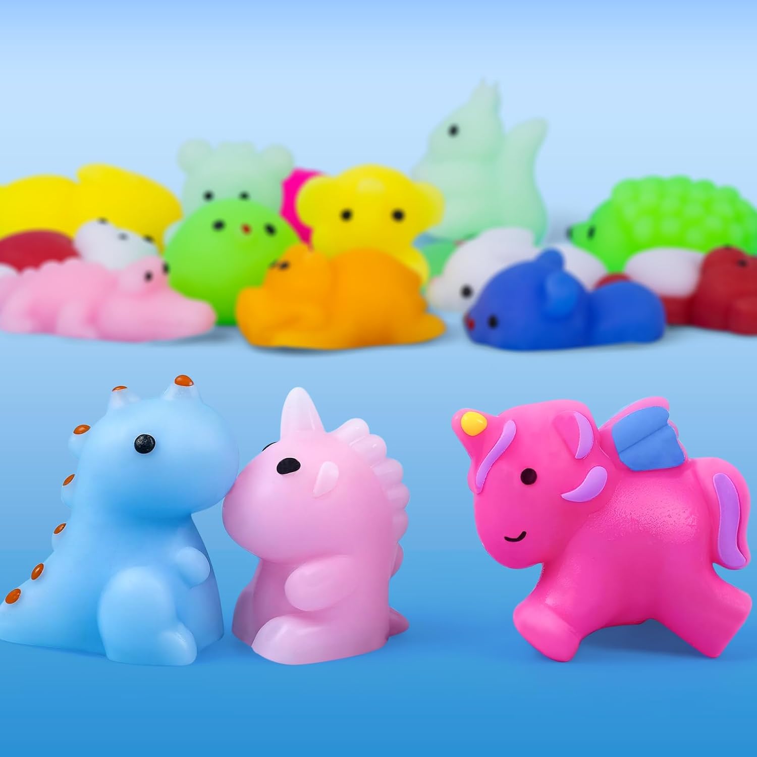 VISCOO 200 Pack Squishy Toys, Mochi Squishy Bulk, Kawaii Squishies Party Favors for Kids, Stress Relief Sensory Toys, Treasure Box Toys for Classroom Prizes, Easter Basket Stuffers,Goodie Bags Fillers