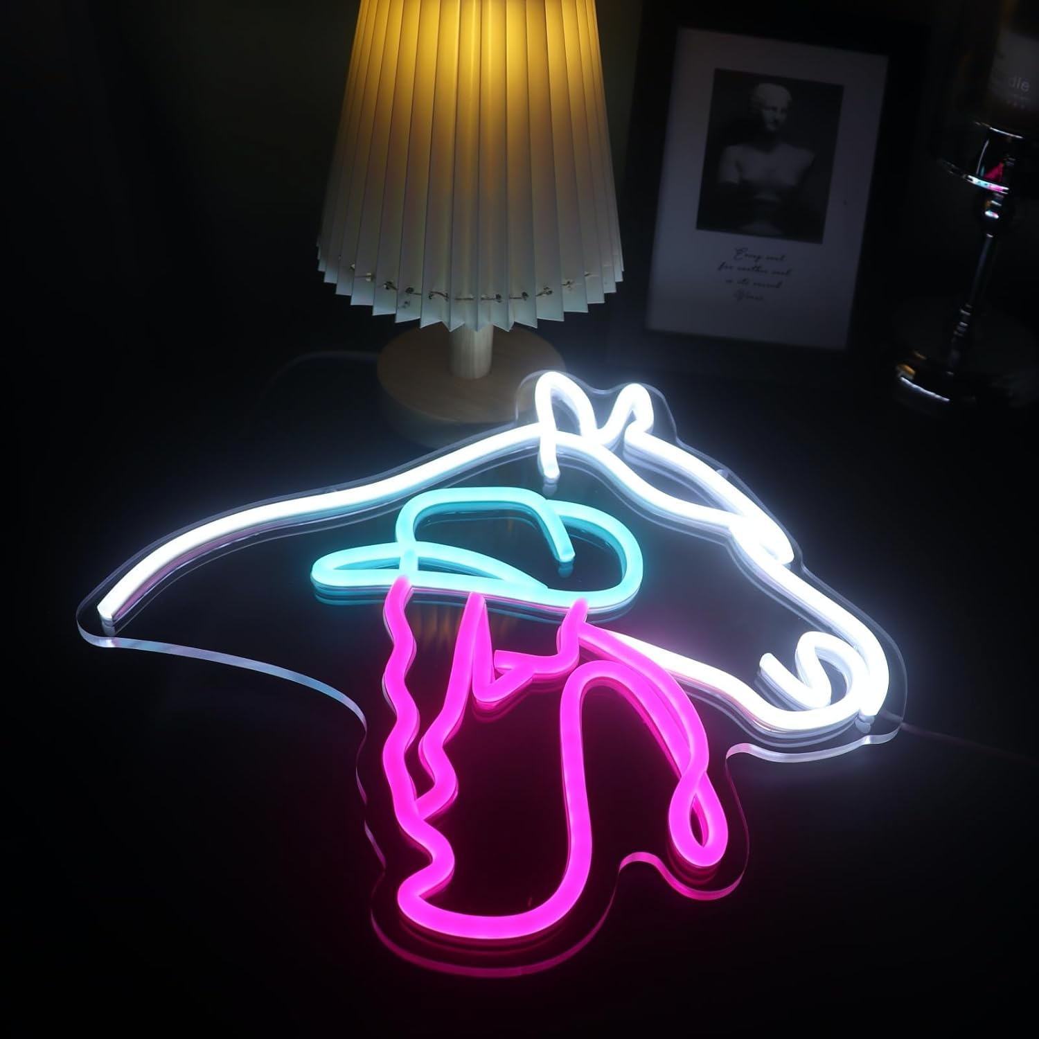 Cavallo LED neon segno dimmabile lampada decorativa per bar salotto barbieri festa di matrimonio sala da gioco Natale arte parete decorazione USB alimentato